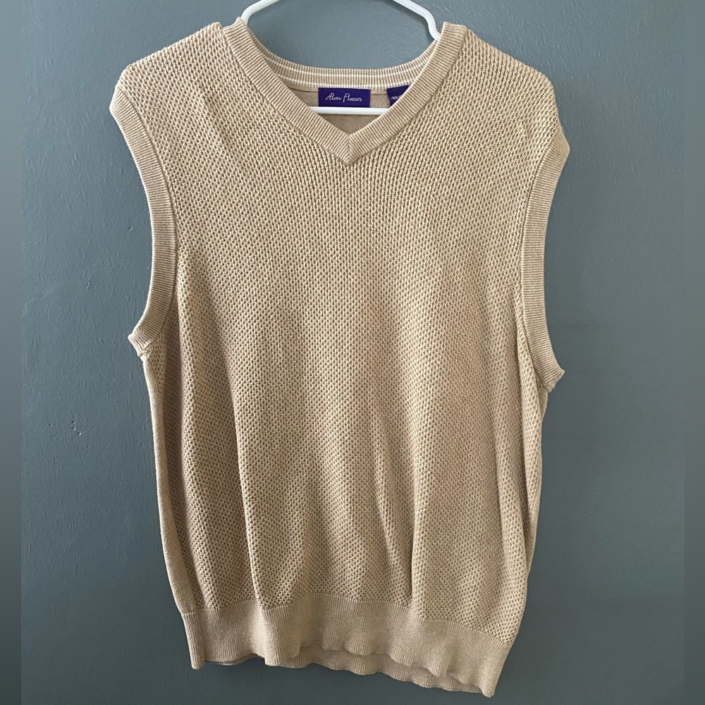 Tan sweater vest